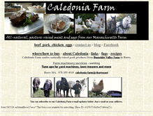 Tablet Screenshot of caledoniafarm.com